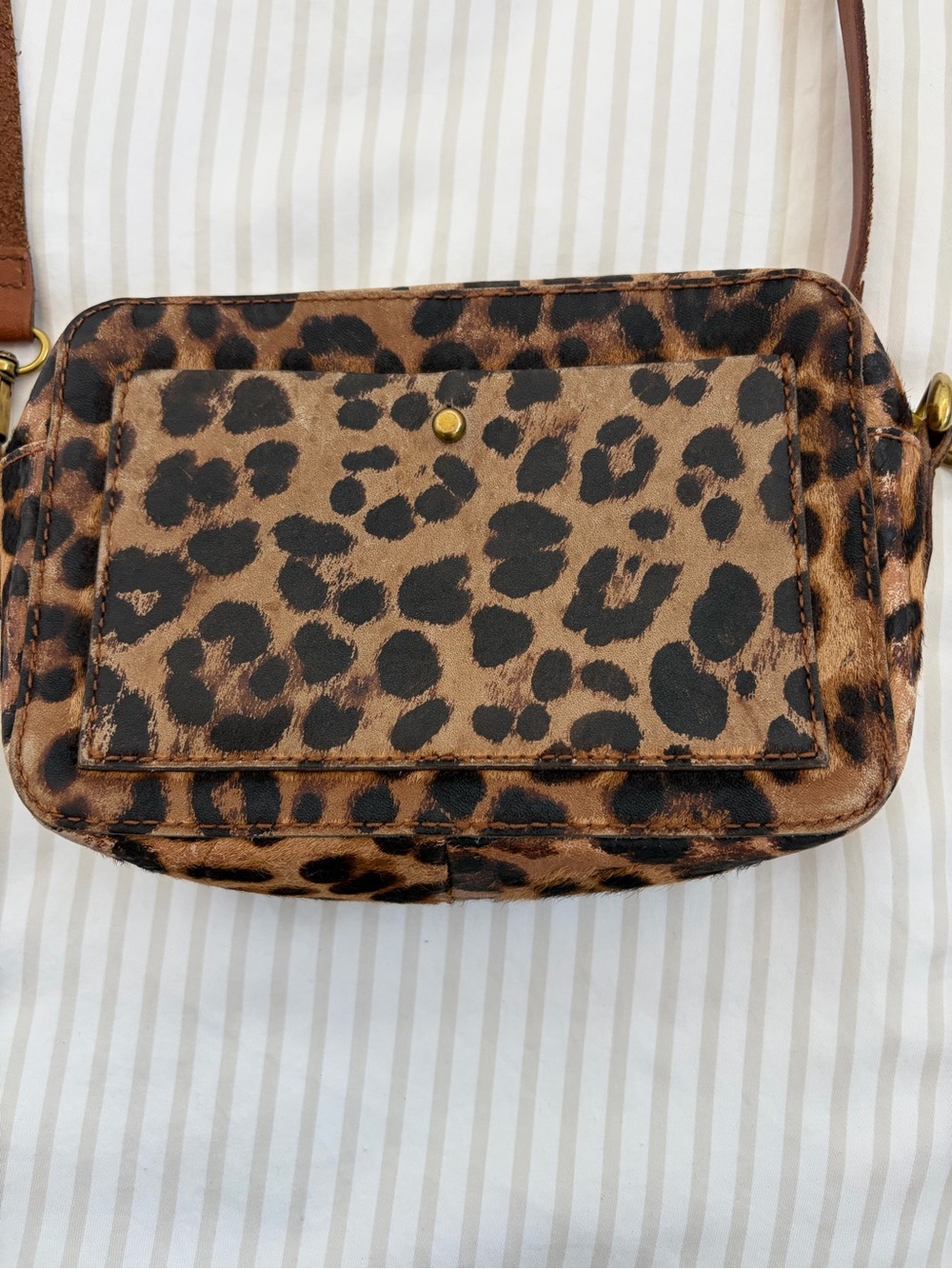 Madewell calf hair camera crossbody bag